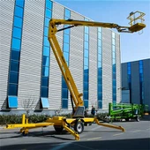 새로운 디자인 35피트 견인식 붐 리프트